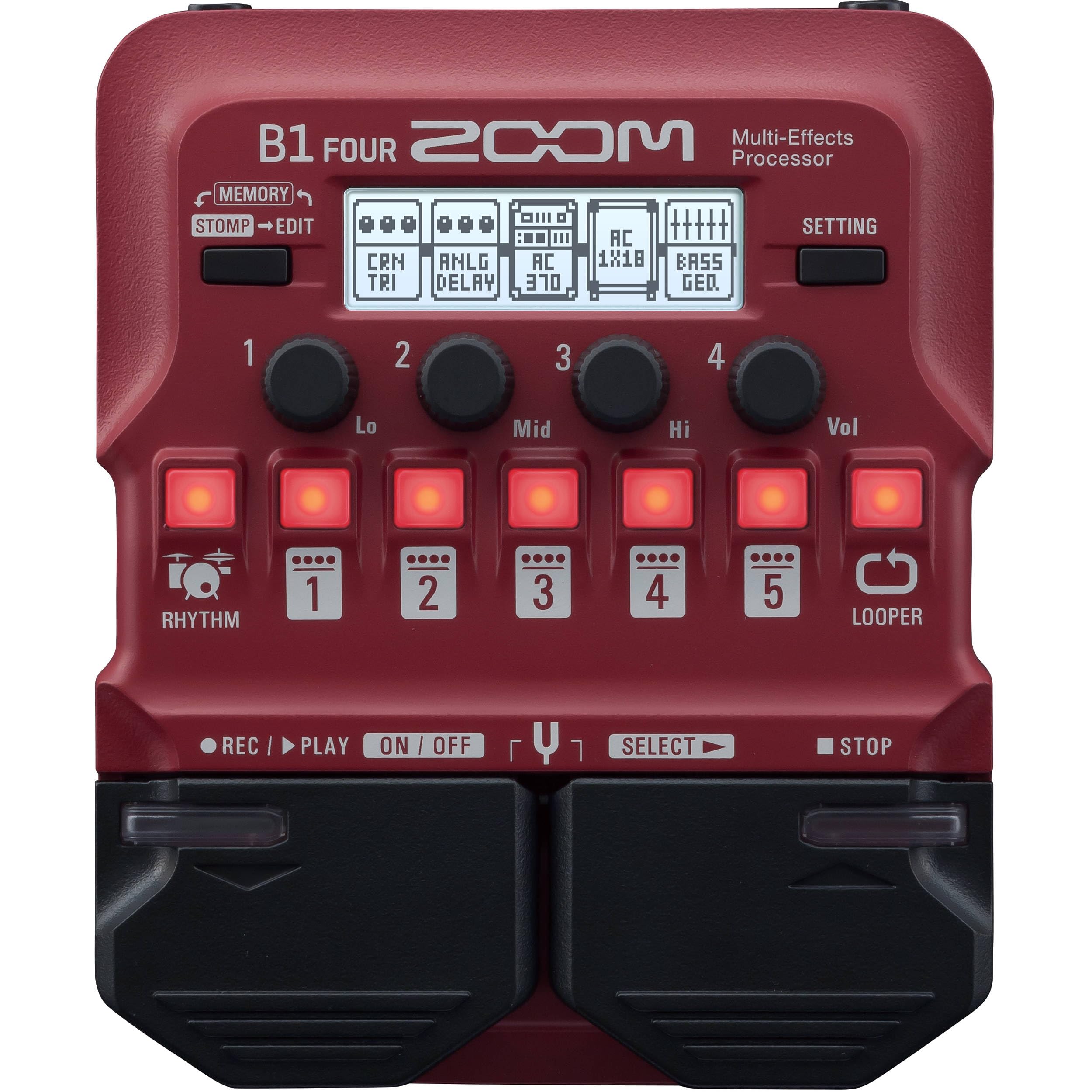 Amazon.com: Zoom B1 FOUR Bass Multi-effects Processor with XCG-4